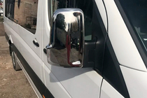 Volkswagen Crafter 2006–2016 Chromové kryty zpětných zrcátek (2 ks) Carmos, turecká ocel fotografie 2