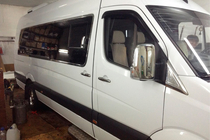 Volkswagen Crafter 2006–2016 Chromové kryty zpětných zrcátek (2 ks) Carmos, turecká ocel fotografie 5