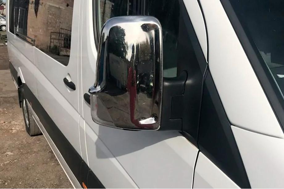 Volkswagen Crafter 2006–2016 Chromové kryty zpětných zrcátek (2 ks) Fotografie 2