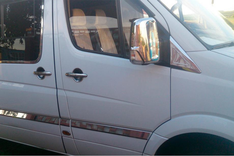 Volkswagen Crafter 2006–2016 Chromové kryty zpětných zrcátek (2 ks) Fotografie 7