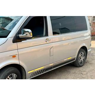 Chromové kryty zpětných zrcátek (2 ks) Volkswagen T5 Transporter 2003–2010 fotografie 3