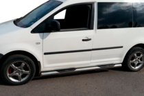 Volkswagen Caddy 2004–2010 Boční nerezové trubky (2 ks) 70 mm, Maxi základna fotografie 3