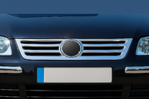 Volkswagen Caddy 2004–2010 Kryt mřížky (nerez) OmsaLine – italská nerezová ocel fotografie 1