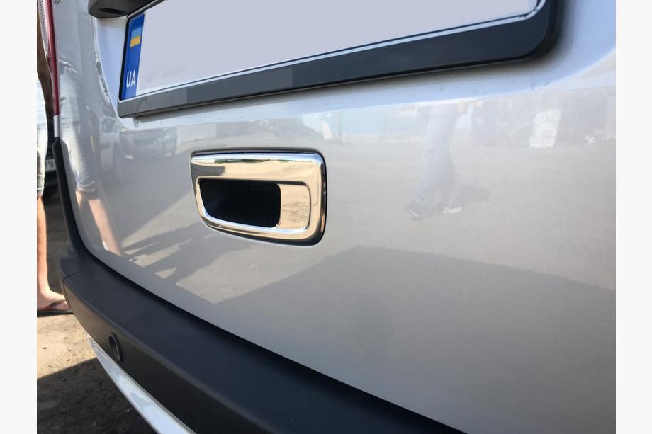 Renault Kangoo 2008–2020 Kryt kliky víka kufru (nerez) Fotografie 2