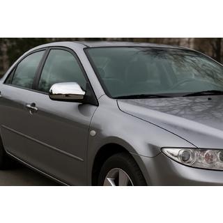 Chromované kryty zpětných zrcátek (2 ks) Mazda 6 2003–2008 fotografie 1