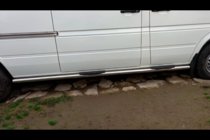 Mercedes Sprinter W901/902/903/904/905 1995–2006 Boční nášlapy – nerezové trubky (2 ks) Střední rozvor, Ø60 fotografie 3