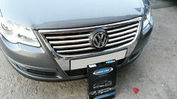 Volkswagen Passat B6 2006–2012 Nerezové lišty na mřížku (8 ks) fotografie 4