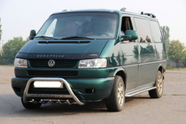 Volkswagen T4 Caravelle/Multivan 1990–2003 Nerezový přední ochranný rám WT003 60 mm 51 mm, s nápisem fotografie 4