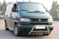 Volkswagen T4 Caravelle/Multivan 1990–2003 Nerezový přední ochranný rám WT003 60 mm 51 mm, s nápisem fotografie 6