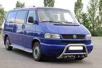 Volkswagen T4 Caravelle/Multivan 1990–2003 Nerezový přední ochranný rám WT003 60 mm 51 mm, s nápisem fotografie 3