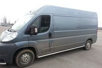 Citroen Jumper 2007–2025 Boční nášlapy – nerezové trubky (2 ks) Dlouhý rozvor, Ø60 fotografie 2