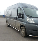 Citroen Jumper 2007–2025 Boční nášlapy – nerezové trubky (2 ks) Dlouhý rozvor, Ø60 fotografie 4
