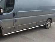 Citroen Jumper 2007–2025 Boční nášlapy – nerezové trubky (2 ks) Dlouhý rozvor, Ø60 fotografie 1