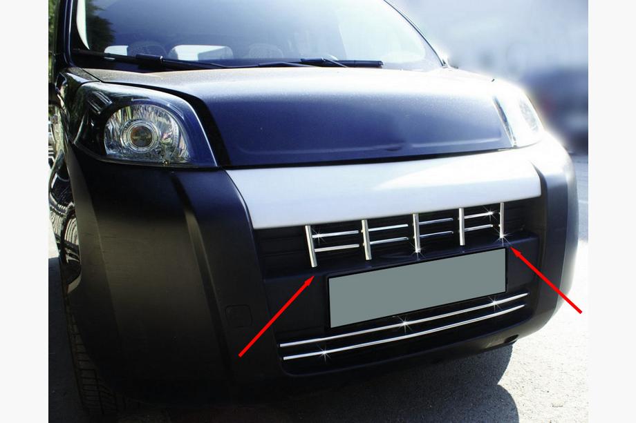 Citroen Nemo 2007–2017 Lišty na masku chladiče (13 ks, nerez) Image