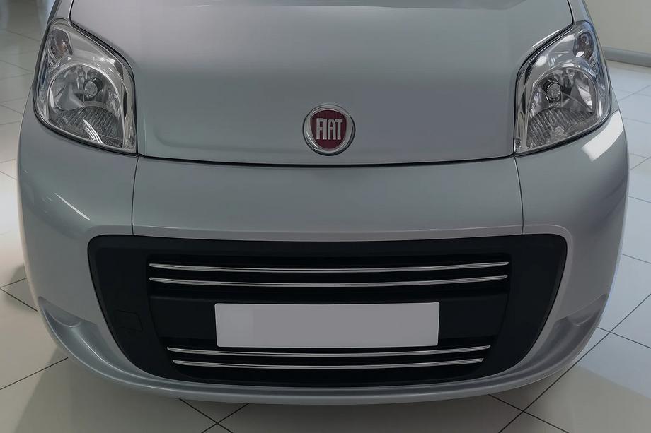 Citroen Nemo 2007–2017 Nerezové lišty na masku chladiče (4 díly) OmsaLine – italská nerezová ocel Image