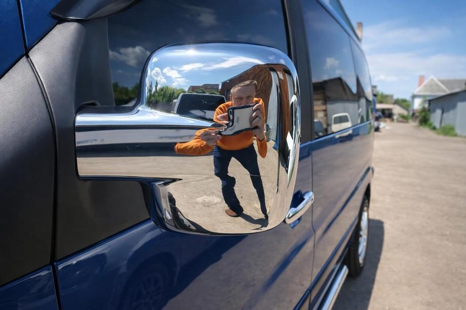 Mercedes Vito W638 1996–2003 Chromované kryty zpětných zrcátek (2 ks) Chromovaný plast Image