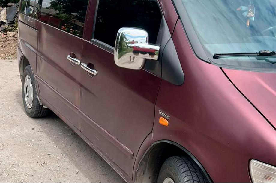 Mercedes Vito W638 1996–2003 Chromované kryty zpětných zrcátek (2 ks) Fotografie 4