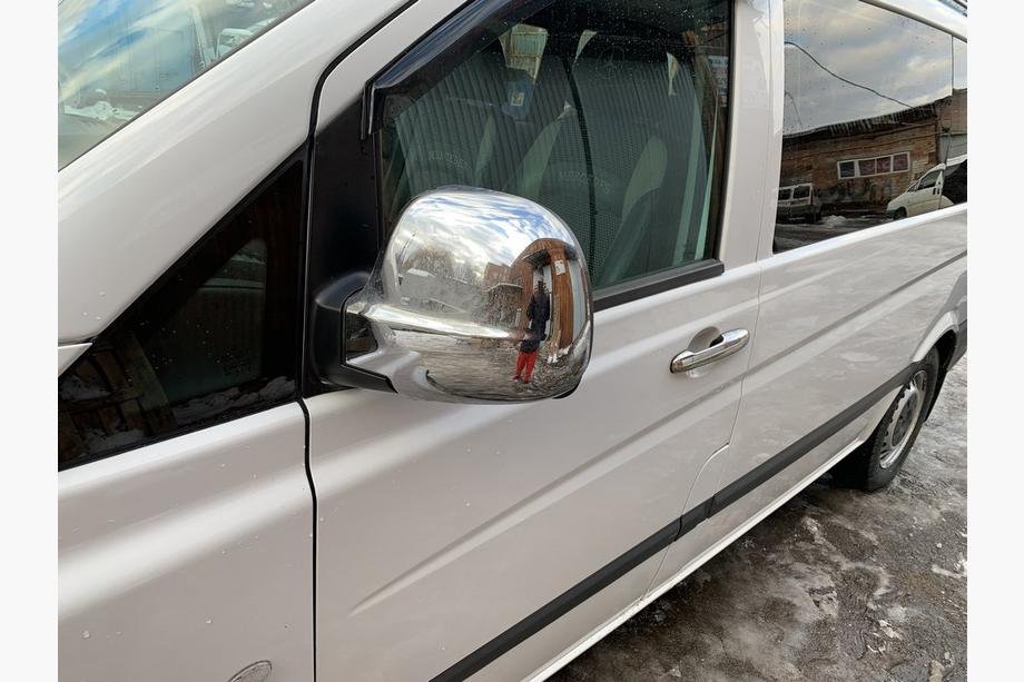 Mercedes Vito W639 2004–2014 Chromované kryty zrcátek Vito 2004-2010 (2 ks) Carmos - Chromovaný plast Fotografie 2