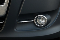 Fiat Doblo II 2010–2022 Chromové rámečky mlhovek s lištami (2010-2015, 4 ks, nerez) OmsaLine – italská nerezová ocel fotografie 1