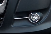 Fiat Doblo II 2010–2022 Chromové rámečky mlhovek s lištami (2010-2015, 4 ks, nerez) OmsaLine – italská nerezová ocel fotografie 8