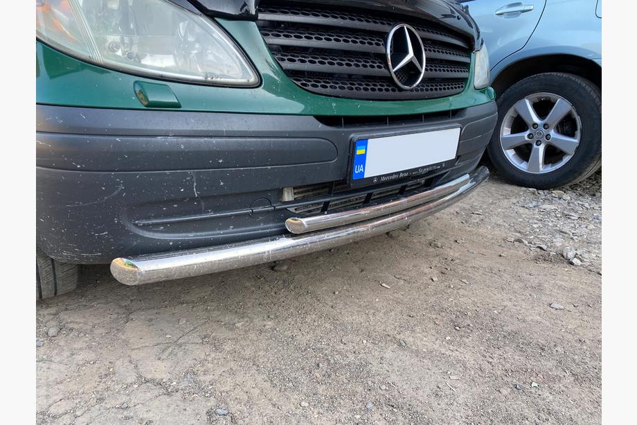 Mercedes Vito W639 2004–2014 Přední ochranný rám ST014 (nerez) 2010-2015, 70 → 48 mm Fotografie 3