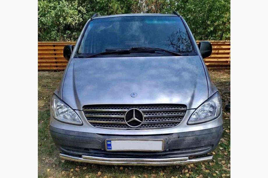 Mercedes Vito W639 2004–2014 Přední ochranný rám ST014 (nerez) 2010-2015, 70 → 48 mm Fotografie 12