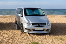 Mercedes Vito W639 2004–2014 Přední lip spoiler na nárazník BRB V1 (k lakování) Roky 2004-2010 fotografie 1