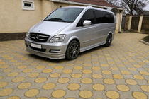 Mercedes Vito W639 2004–2014 Přední lip spoiler na nárazník BRB V1 (k lakování) Roky 2004-2010 fotografie 3