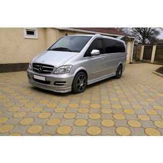 Přední lip spoiler na nárazník BRB V1 (k lakování) Mercedes Vito W639 2004–2014 fotografie 3
