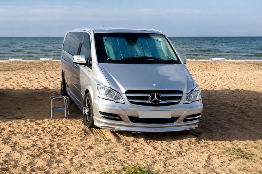 Mercedes Vito W639 2004–2014 Přední lip spoiler na nárazník BRB V1 (k lakování) Roky 2004-2010 Image