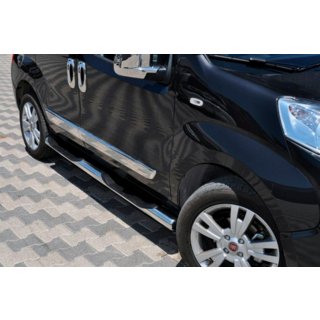 Boční trubky Ø70 (2 ks, nerez) Fiat Fiorino/Qubo 2008–2024 fotografie 1