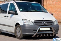 Mercedes Viano 2004–2014 Nerezový přední ochranný rám WT003/004 60 mm, bez nápisu fotografie 2