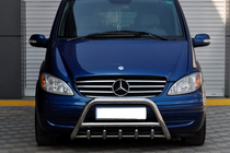 Mercedes Viano 2004–2014 Nerezový přední ochranný rám WT003/004 60 mm, bez nápisu fotografie 6
