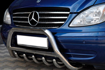 Mercedes Viano 2004–2014 Nerezový přední ochranný rám WT003/004 60 mm, bez nápisu fotografie 8
