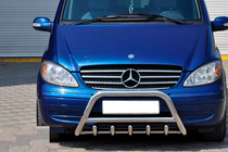 Mercedes Viano 2004–2014 Nerezový přední ochranný rám WT003/004 60 mm, bez nápisu fotografie 9