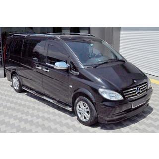 Boční trubky BB002 (2 ks, nerez) Mercedes Viano 2004–2014 fotografie 1