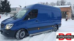 Mercedes Sprinter W906 2006–2018 Boční nášlapy Premium (2 ks, nerez) fotografie 6