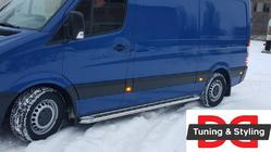 Mercedes Sprinter W906 2006–2018 Boční nášlapy Premium (2 ks, nerez) fotografie 3