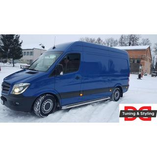Boční nášlapy Premium (2 ks, nerez) Volkswagen Crafter 2006–2016 fotografie 4