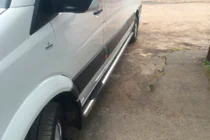 Volkswagen Crafter 2006–2016 Boční nerezové trubky (2 ks) fotografie 6