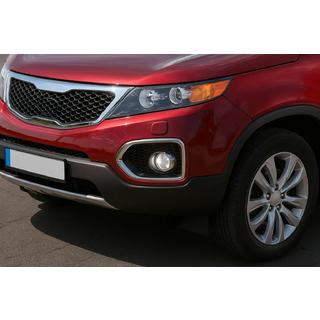 Rámečky mlhovek 2010-2013 (2 ks, nerez) Kia Sorento II XM 2009–2014 fotografie 1