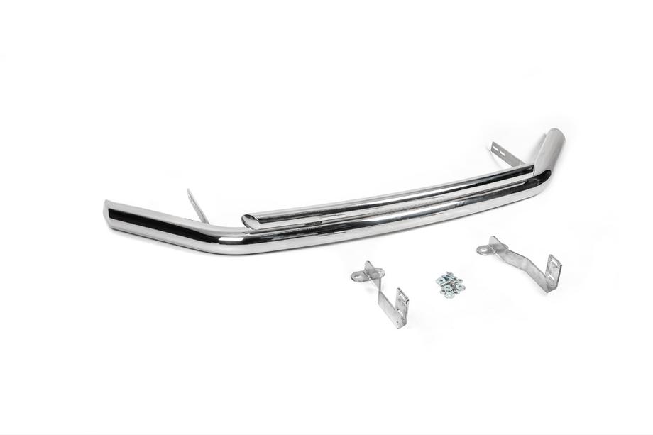 Volkswagen Caddy 2004–2010 Přední dvojitá ochranná tyč ST014 (nerez) 60/60 mm Image
