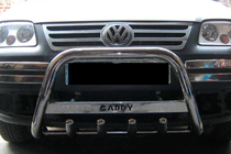 Volkswagen Caddy 2004–2010 Přední ochranný rám WT003 (nerez) fotografie 5