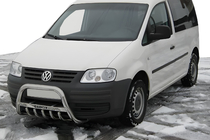 Volkswagen Caddy 2004–2010 Přední ochranný rám WT003 (nerez) fotografie 1