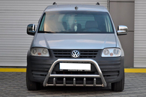 Volkswagen Caddy 2004–2010 Přední ochranný rám WT003 (nerez) fotografie 8