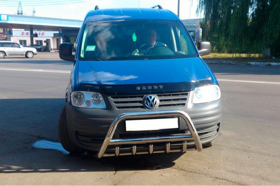Volkswagen Caddy 2004–2010 Přední ochranný rám WT003 (nerez) Fotografie 7