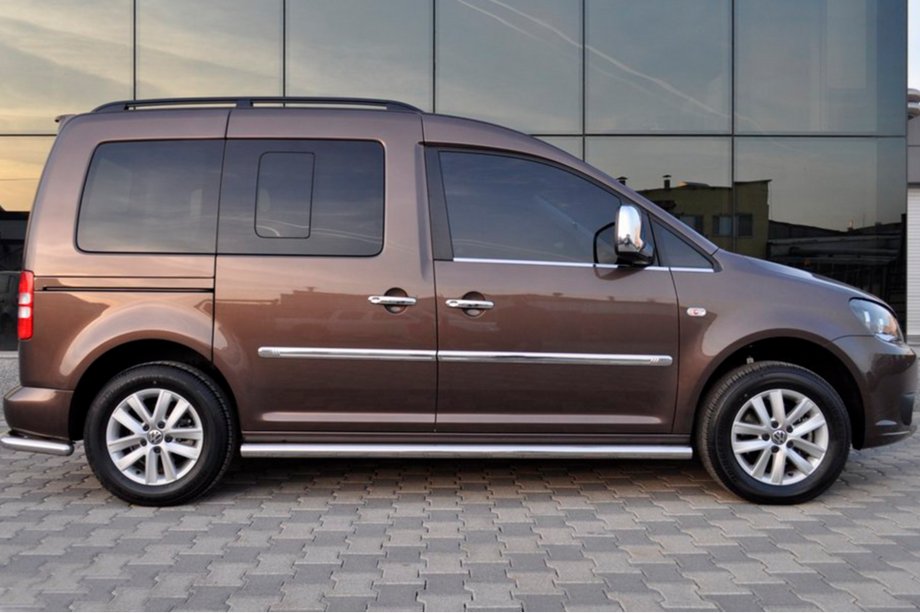 Volkswagen Caddy 2004–2010 Boční trubky BB001 (2 ks, nerez) Fotografie 2