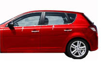 Kia Ceed 2007–2012 Nerezové lišty oken (sada 4 ks) fotografie 1