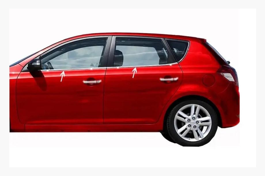 Kia Ceed 2007–2012 Nerezové lišty oken (sada 4 ks) Image