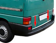 Volkswagen T4 Transporter 1990–2003 Ochranná lišta na hranu víka kufru (nerez) OmsaLine, zadní výklopné dveře – 1 dveře fotografie 1
